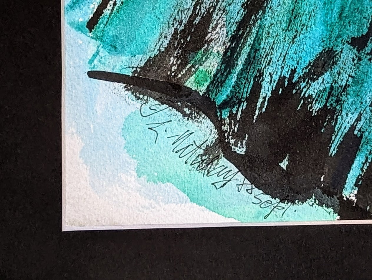 RARE Original Laszlo Matulay Painting "Untitled" | Signed & Dated (1988)