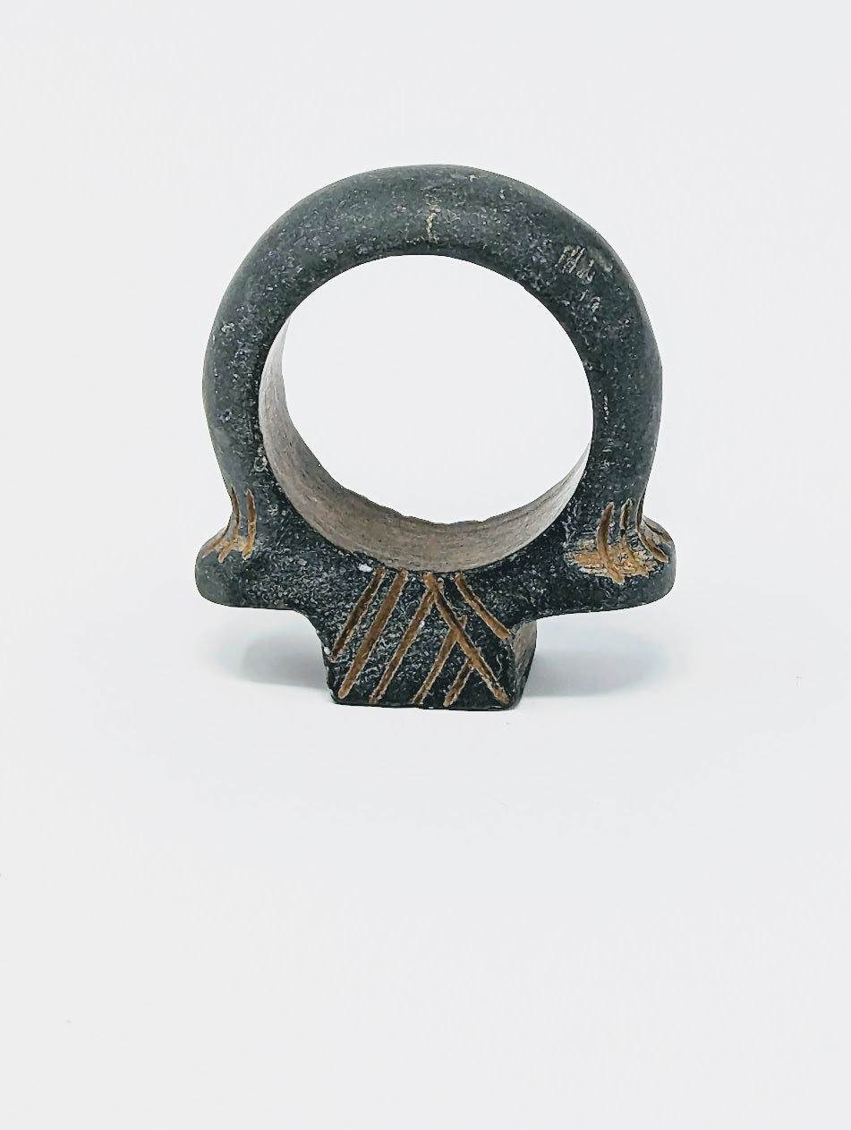 Antique Gandhara Schist Stone Ring (2nd-4th Century A.D.)