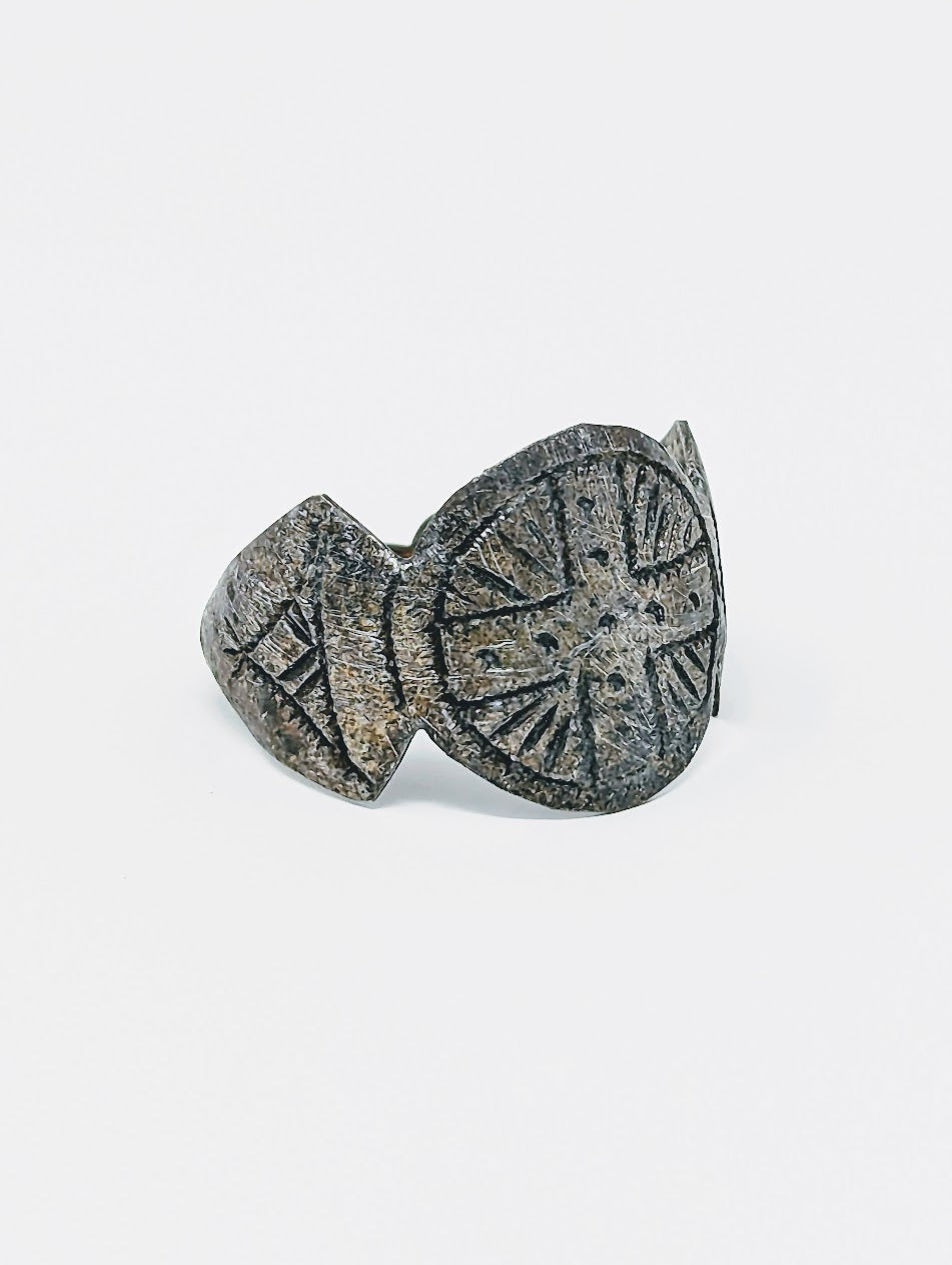 Antique Roman Silver Legionary Ring | Cross on Bezel
