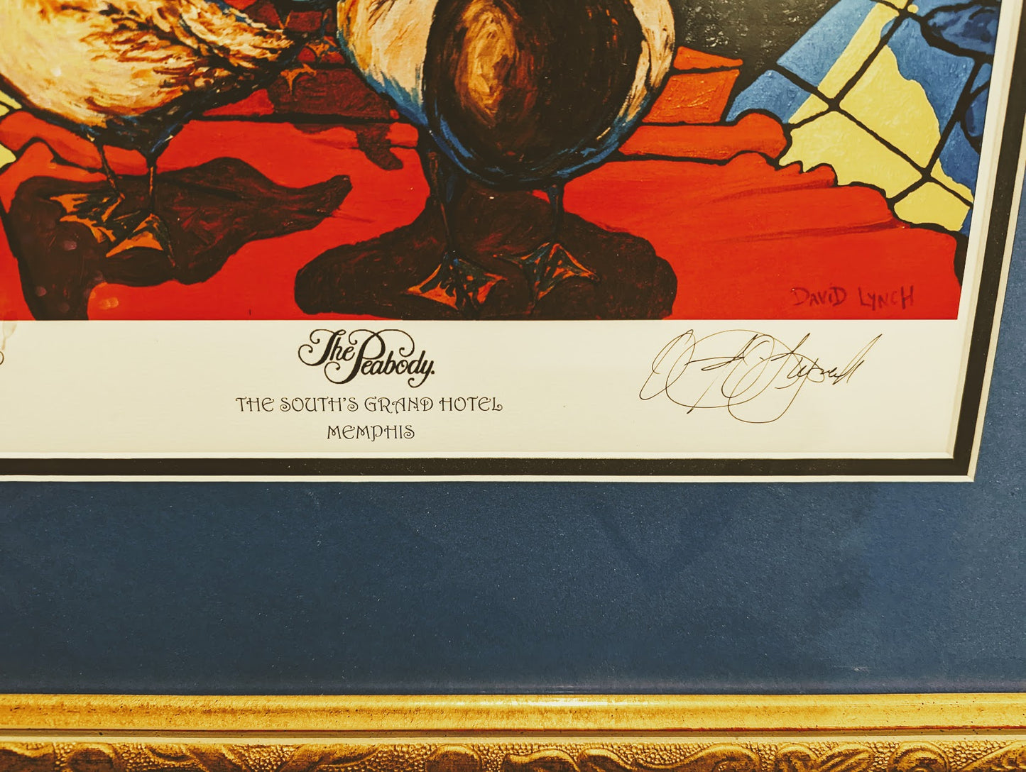"The Peabody Ducks" Signed & Numbered Lithograph by David Lynch