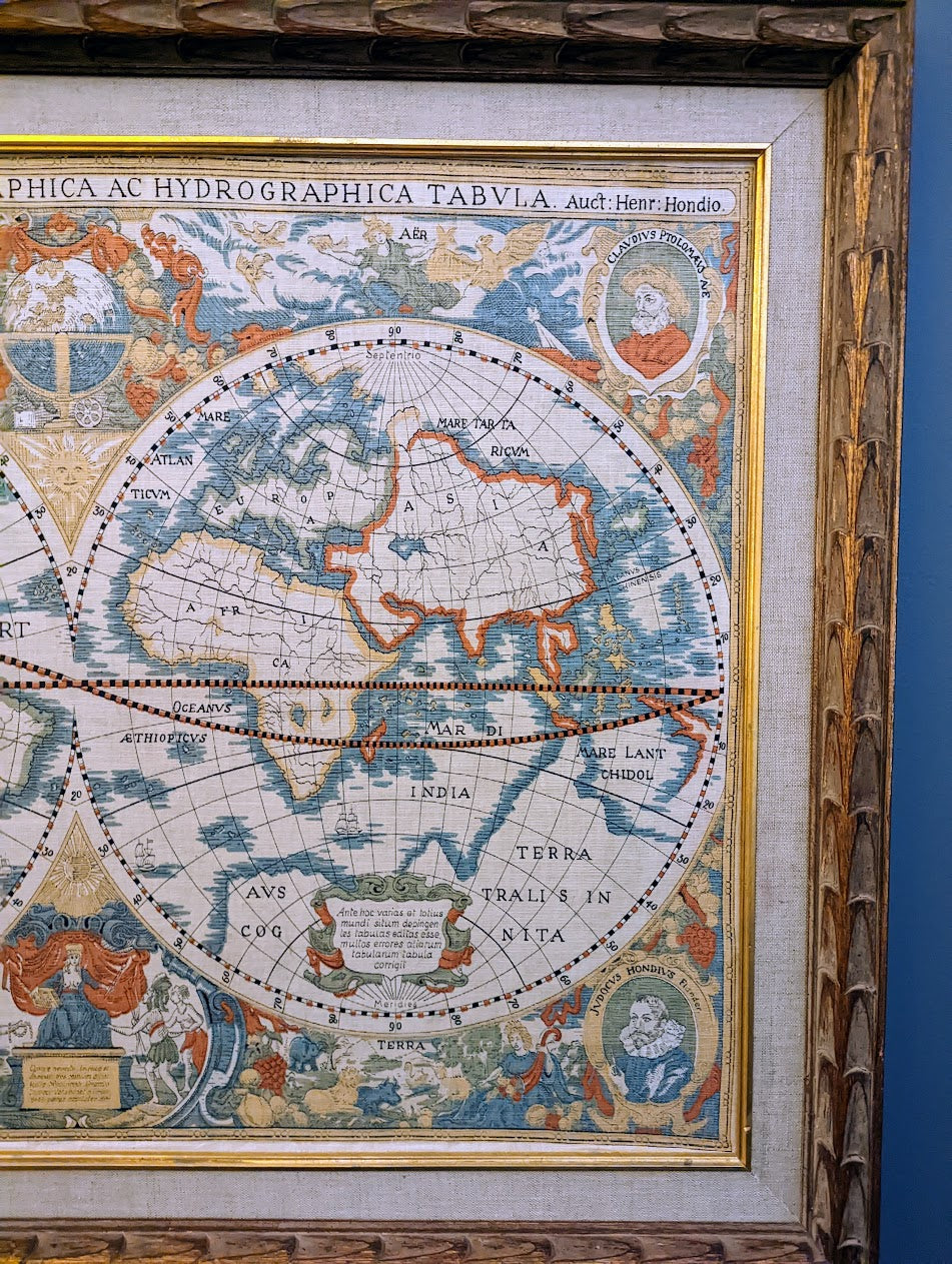 Vintage Reproduction | Henri Hondius Antique Map | Geographica (c.1630)